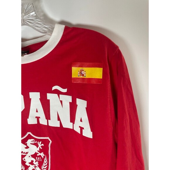 Unitas Espana Spain Soccer t shirt long sleeves Men's size S - Picture 4 of 5